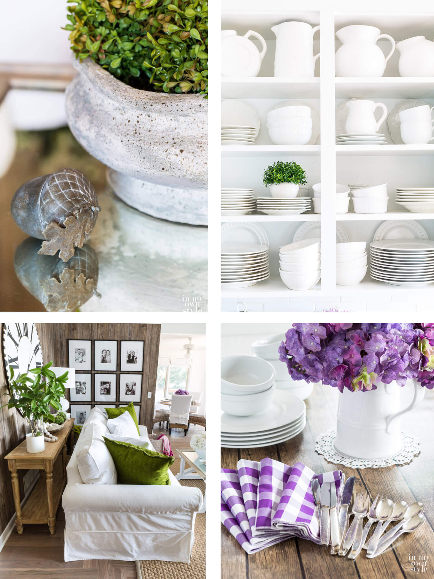 4 room images of rooms decorated to feel good.