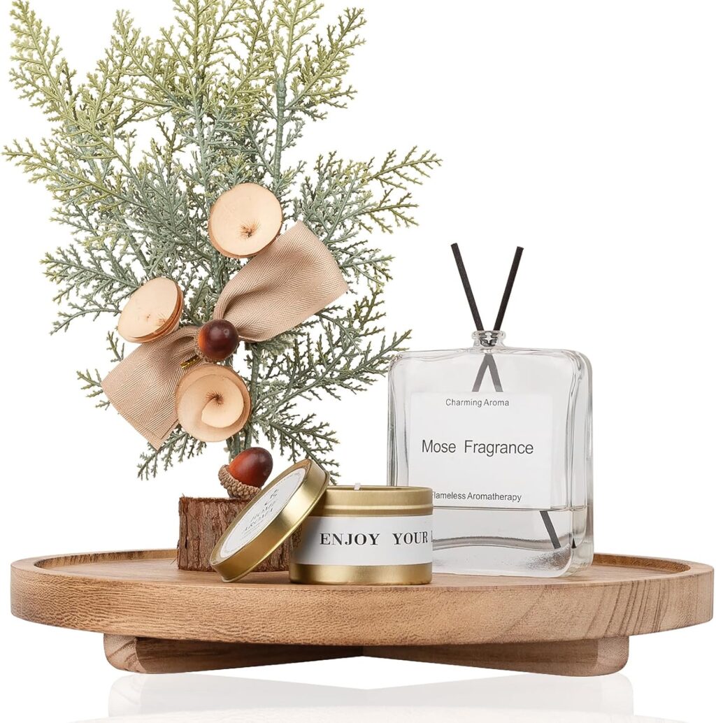 round wood tray